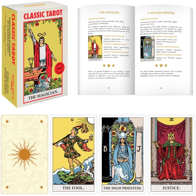 Cartas de tarot Wyspell Classic con guía para principiantes