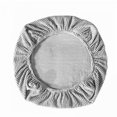 thumbnail image 1 of 2xelastic Office Chair Seat Covers Stretchable Chair Slipcover Silver Grey, 1 of 5