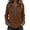 Coffee, variant on Hoodie Tops for Women Denim Patchwork 1/2 Button V Neck Sweat Shirt Long Sleeve Tunic Pullover