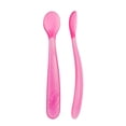thumbnail image 1 of Chicco Set De 2 Cucharas De Silicón Libre De Bpa Color Rosa, 1 of 6