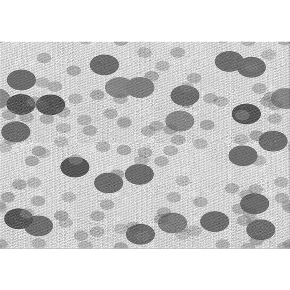 Ahgly Company Machine Washable Indoor Rectangle Transitional Platinum Gray Area Rugs, 6' x 9'
