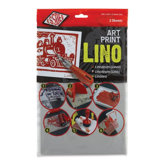 Essdee Lino Blocks - 12" x 8", Unmounted, Pkg of 2