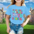 thumbnail image 2 of LEKDFST First Day of School Graphic Tees for Girls Boys Kindergarten 1st 2nd Grade Back to School T-Shirts Kids Cute Preschool Shirts Sky Blue 3-4 Years, 2 of 5