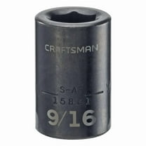 Craftsman Sockets, 1/2" Drive 9/16" SAE Impact Sha CMMT15851