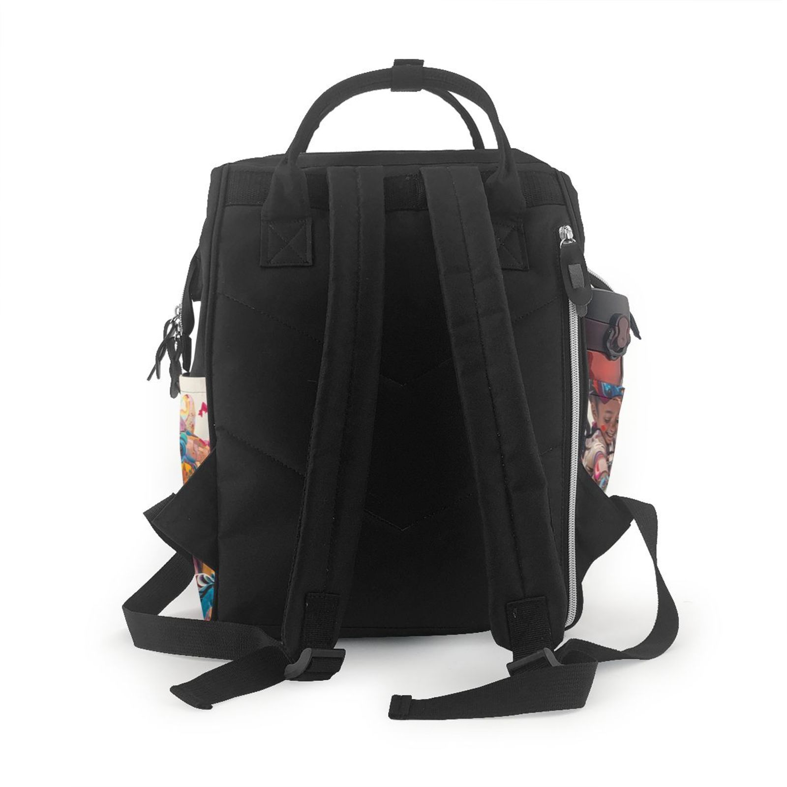 Fuzoiu Fantasy Colorful Beast Print Diaper Bag Backpack,Baby Essentials Travel Tote,Multi function Waterproof Diaper Bag, Travel Essentials Baby Bag - Unisex