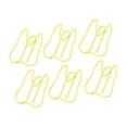 thumbnail image 3 of 100 clips de papel metálicos multifuncionales para notas, portátiles, para documentos de oficina, color amarillo, 3 of 14