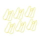 thumbnail image 3 of 100 clips de papel de metal multifuncionales para notas de papel, clips portátiles de oficina para documentos, color amarillo, 3 of 5