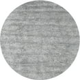 thumbnail image 1 of Ahgly Company Machine Washable Indoor Round Contemporary Silver Gray Area Rugs, 7' Round, 1 of 7