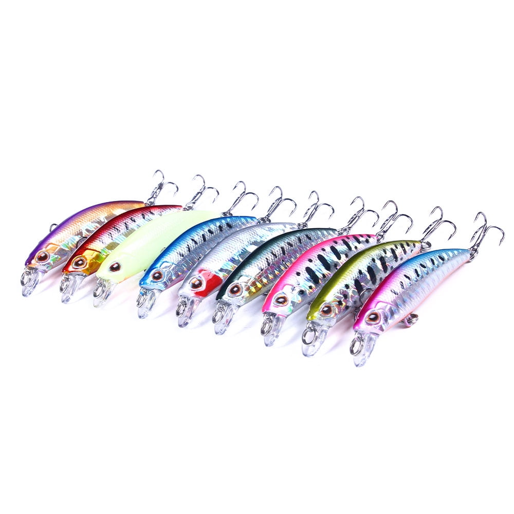 HENGJIA Fishing Lures Large Hard Bait Minnow VIB Lure with Treble Hook Life-Like Swimbait Fishing Bait Popper Crankbait Sinking Lure for Trout Bass Walleye Redfish