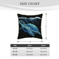 thumbnail image 4 of Kll Ocean Turtle Decorative Throw Pillow Covers Velvet Soft For Couch Sofa Bedroom Living Room Outdoor -20"X20", 4 of 8