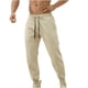 thumbnail image 2 of Pantalones deportivos elásticos de cintura media con bolsillos y cordones para hombre, 2 of 4