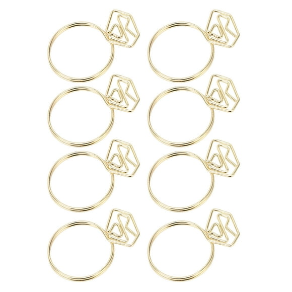 Clips de Papier Mémo Clips 100Pcs Clips de Papier Mignons Push Pins Pinces à Papier en Métal pour la Papeterie de Bureau