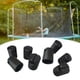 thumbnail image 4 of Tapas de poste para trampolín para sistema de de de material acero plano de 1,26 pulgadas, plástico, 8 piezas, negro, 4 of 9