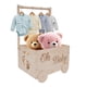 thumbnail image 1 of Cesta de regalo para baby shower HMAZAE, organizador de armario para bebés de madera, 1 of 8