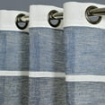 thumbnail image 5 of Lush Decor Textured Stripe Sheer Window Panels - Beige - 84 x 38, 5 of 11