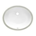 thumbnail image 6 of Ruvati RVB0619 Krona 18" Oval Porcelain Undermount Bathroom Sink - White, 6 of 6