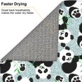 thumbnail image 6 of Naloa Panda And Eucalyptus Dish Drying Mat for Kitchen Counter, Heat Resistant Drainer Mats, Absorbent Draining Mat,Dish Rack Pad,16"x18", 6 of 8