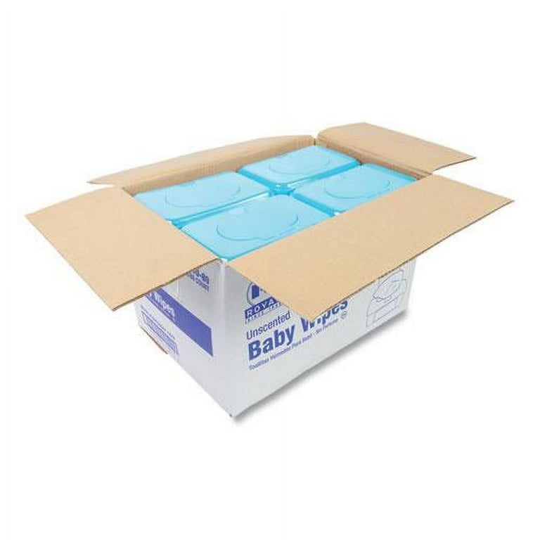 Baby Wipes Tub, Unscented, White, 80/Tub, 12 Tubs/Carton Baby Wipes Tub, Unscented, White, 80/Tub, 12 Tubs/Carton
