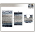 thumbnail image 3 of Bathroom Rugs Set of 3, Soft Microfiber Bath Mats, Absorbent & Quick Drying, Non-Slip Rubber Backing, Machine Washable Bathroom Floor Mats for Tub, Shower, Sink – 20x32, 24x40, 20x20 Navy, 3 of 3