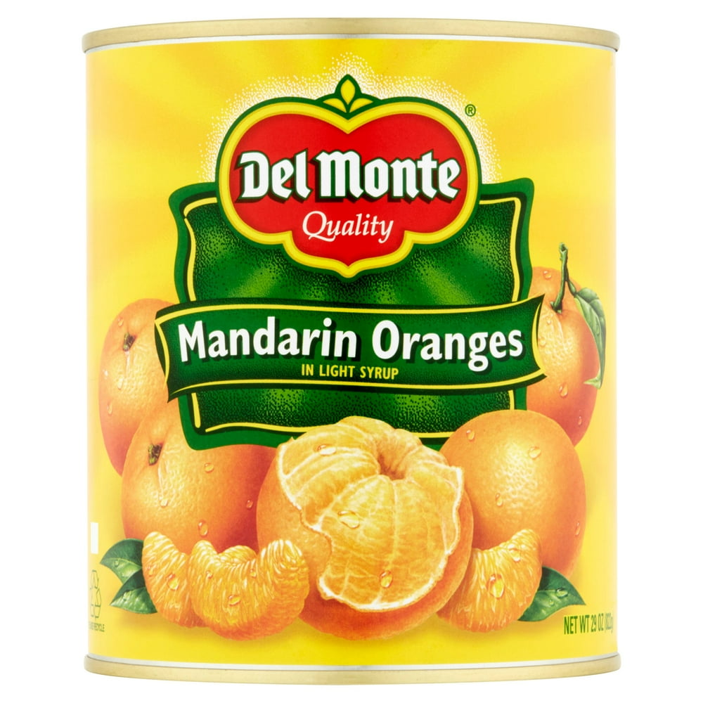Del Monte Mandarin Oranges In Light Syrup, 29 Oz