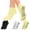 Multicolor 01, variant on 3 Pairs Grip Pilates Toe Socks for Women, Non-slip Yoga Athletic Socks for Barre Ballet Barefoot Workout Hospital