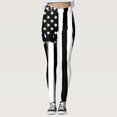 thumbnail image 2 of Gibobby Leggings Termicos Día la inparapenparancia para mujer Imprimir Pantalones yoga cintura media Leggings Medias Compresión Yoga Running Fitness American 4th Of July Print Leggings（Negro， S), 2 of 5