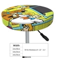 thumbnail image 4 of Lsque Scooby-Doo Round Bar chair cushion covers Velvet Fabric Premium Comfort Protects from Scratches and Stains for 14-17 Inch Chair- 13 inch, 4 of 7