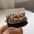 thumbnail image 4 of 3 unids/set de gomas de satén de seda para mujer, cuerda para el cabello de Color sólido, elegante soporte para cola de caballo, banda de goma, diadema elástica, accesorios para el cabello, 4 of 4