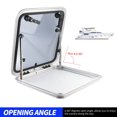 thumbnail image 3 of Marine Hatch Porthole Window, Heavy Duty Aluminum Alloy 90 Opening Angle Boat Porthole Window External Push Type  For RV, 3 of 8