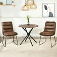 thumbnail image 2 of Homy Casa Set of 2 Faux Leather Side Chairs, 2 of 11