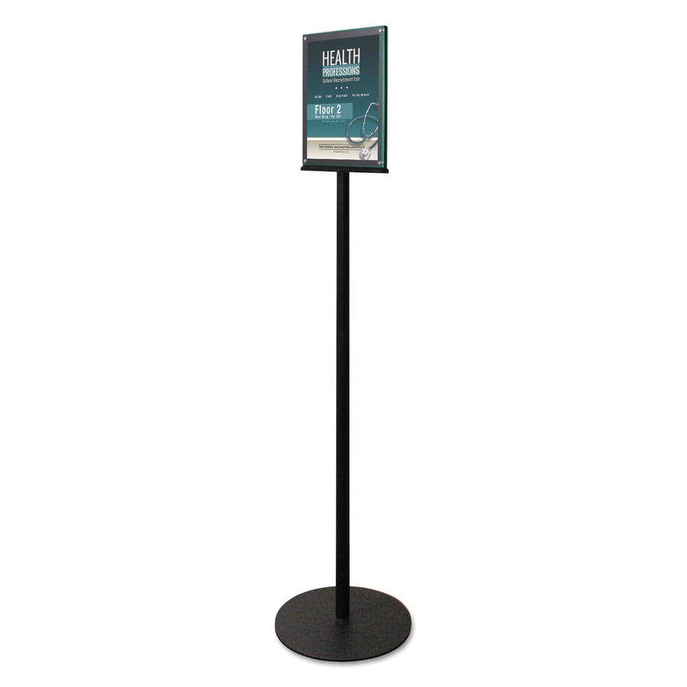 1 x Deflecto Stand-Up Sign Holder Double-Sided Landscape A4 Clear ~ Free UK Post 