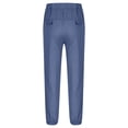 thumbnail image 4 of OSOLU Boys Pants Elastic Waist Side Pockets Jogger Kids Daily Casual Trousers Dark Blue, 4 of 7