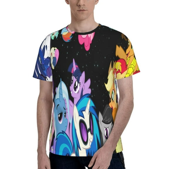 Unisex 3D Print My Lit-tle Pony T Shirts Graphic Design Casual Summer Short Sleeve Fashion Tees Shirt for Men Women