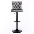 thumbnail image 2 of Foam Filled / Adjustable Height Velvet Barstools in American Style for Dining, 2 of 6