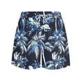 thumbnail image 6 of Viikei Men's Printed Shorts-Tropical Vacation Style,Men's Hawaiian Print Shorts Casual Print Swim Shorts Shorts Black S, 6 of 6