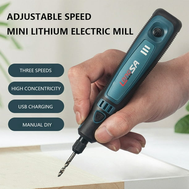 Kit de herramientas rotativas inalámbricas Juego de amoladora eléctrica de 3 velocidades Multiusos para grabador