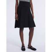 Women's and Womens Plus Sculptural Sweater Knit Midi Skirt, Sizes XS-4X