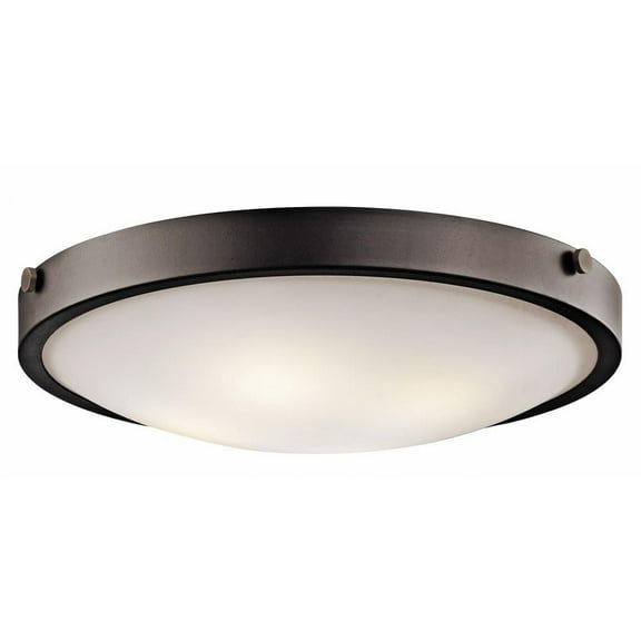 4 Light Flush Mount with Soft Contemporary Inspirations 5.5 inches Tall By 20.5 inches Wide-Olde Bronze Finish Bailey Street Home 147-Bel-1005549