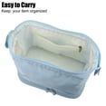 thumbnail image 6 of Makeup Bag Cosmetic Travel Bag Waterproof Organizer Case Toiletry Bag for Women Nylon Blue, 6 of 6