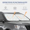 thumbnail image 4 of Balery 2 Piece Strawberry Car Windshield Sun Shade|Foldable Front Windshield Shade for Car Front Window for Most Sedans SUV Truck-Small, 4 of 7