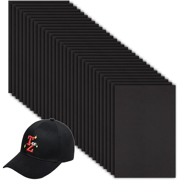 30Pcs 2mm Black Embroidery Foam /6x9 Inch EVA Foam Sheets Embroidery Craft Foam Rectangle Foam Sheet Cosplay Foam for Hand Sewing Embroidery Machine Cosplay Costume DIY Projects