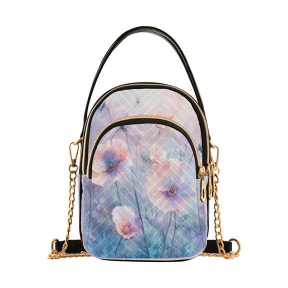 DIXRUYEE Cross Body Fashion Shoulder Waist Purse Bags Whispering Blossoms Pocket Handbags