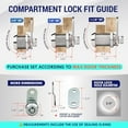 thumbnail image 5 of LATCH.IT 10-Pack RV Storage Locks 5/8" | 100% Metal Cam Lock for Cabinets, Toolboxes & RV Storage Doors | 20 Keys Included | RV Compartment Locks | Check Fitment Image Before Purchasing, 5 of 6
