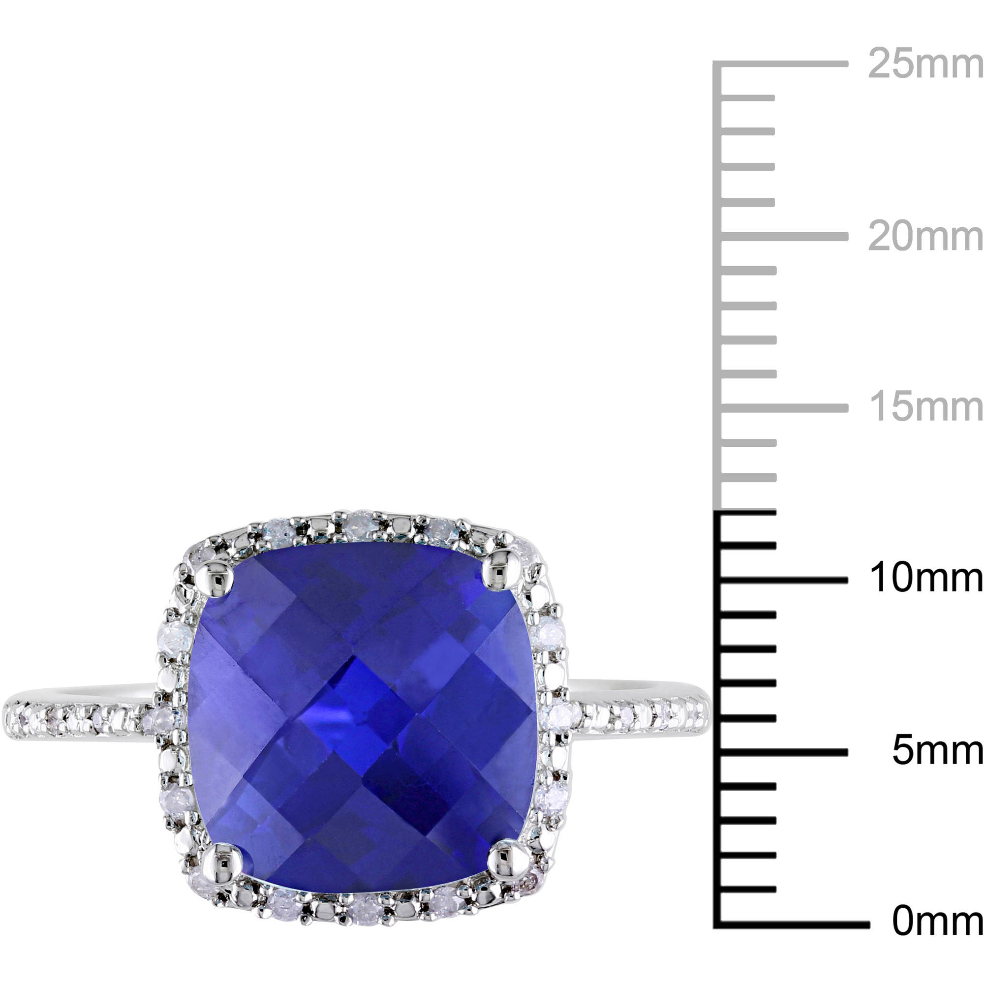 Everly Women's Created Sapphire Sterling Silver Ring