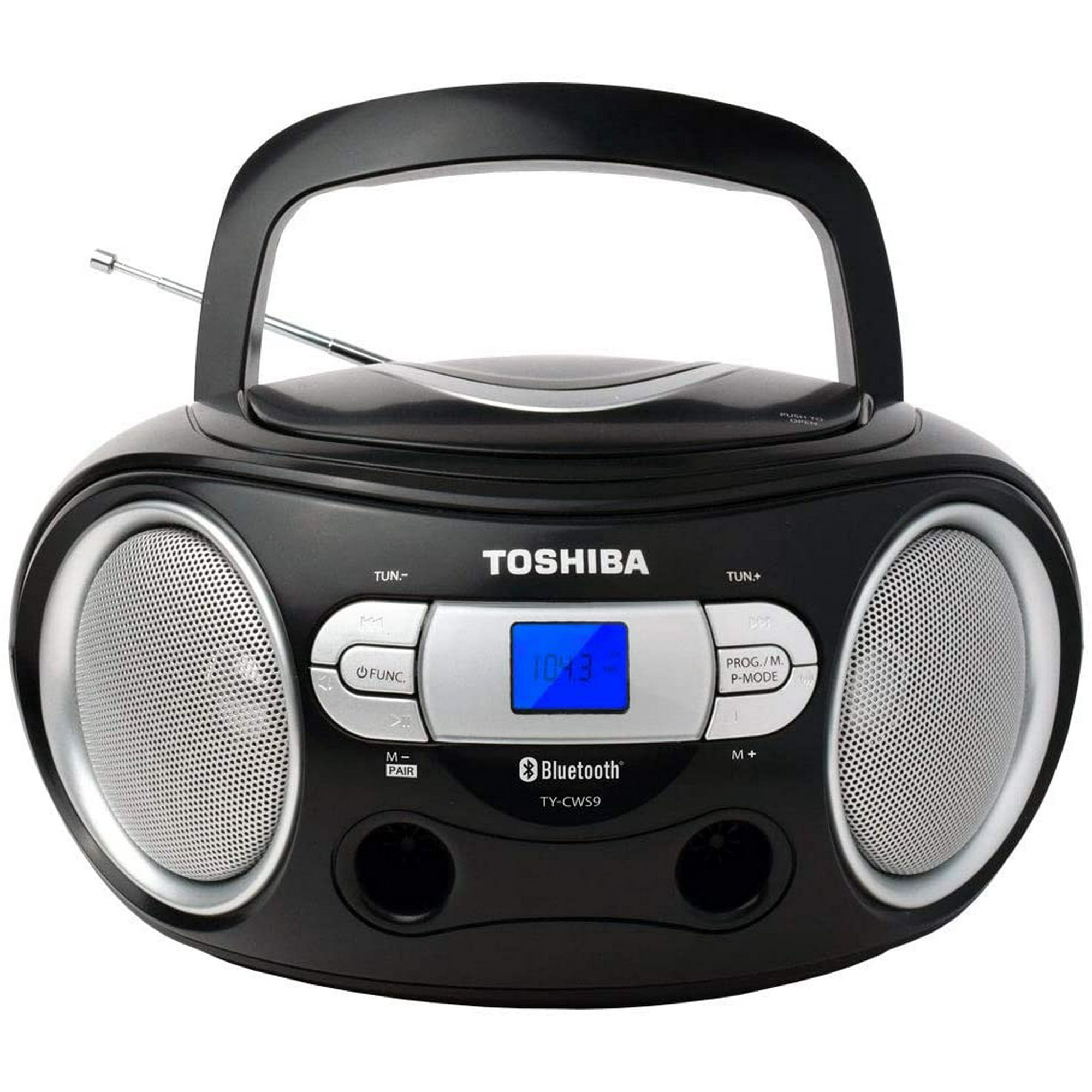 Toshiba Portable Bluetooth CD Player/Speaker, AM/FM Radio (TY-CWS9
