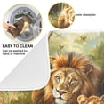 thumbnail image 2 of Lion Family Sitting by Water Dish Drying Mat 18x24 Absorbent Microfiber Draining Rack Pad for Kitchen Counter Sink, 2 of 8