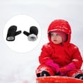 thumbnail image 3 of Bearachild 1 par de manoplas para niños, funda para los dedos de invierno, cubiertas para los dedos forradas, cómoda manopla para niños, manopla para Suministros térmicos Negro Bearachild HA060203-02B, 3 of 6