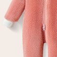 thumbnail image 7 of YDFCWXW Baby Girl Winter Hooded Jumpsuit Romper Baby Warm Snowsuit Clothes Set (Pink, 6-12 Months), 7 of 7