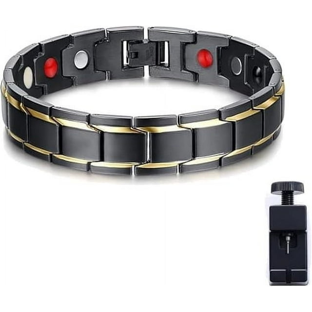 EGNMCR Stainless Steel Magnetic Bracelet Health Function yoga bracelet