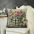 thumbnail image 2 of Blue Truck Throw Pillow Covers Pink Floral Outdoor Pillows Decor Farmhouse Lumbar Decorative Throw Pillows Cases Decorations for Couch Sofa Porch, 2 of 5